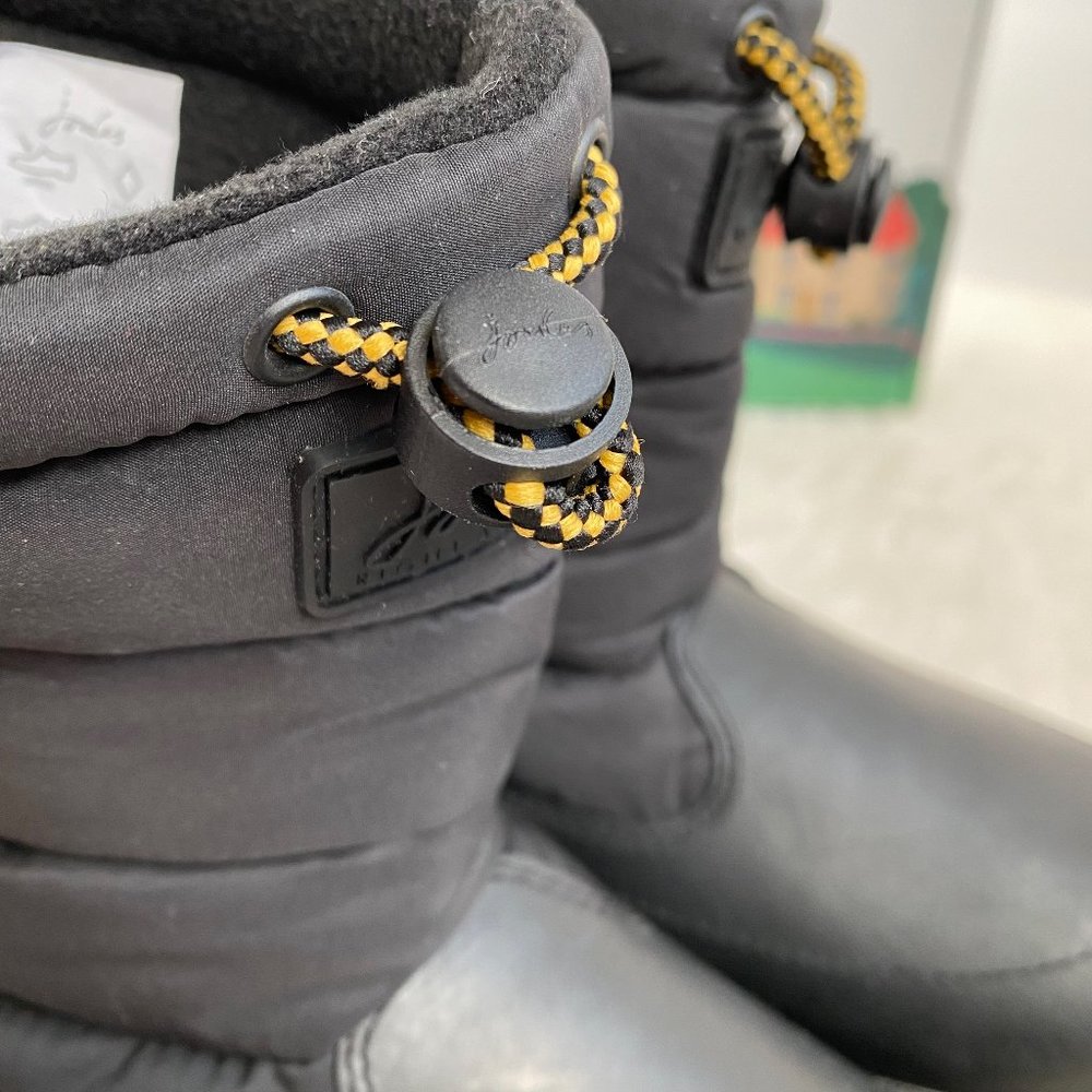 Joules Coniston Women's Rain/Winter Waterproof Boots, Black, Size 8 - Picture 7 of 11